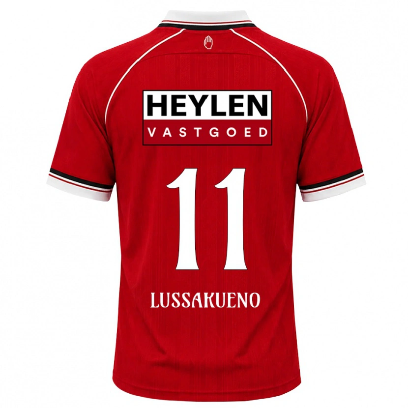 Danxen Herren Valentino Lussakueno #11 Rot Weiß Schwarz Heimtrikot Trikot 2026/27 T-Shirt Schweiz