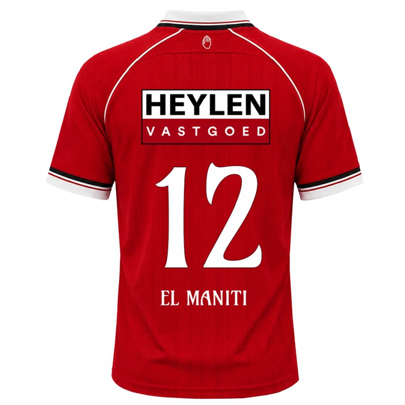 Danxen Herren Naoufal El Maniti #12 Rot Weiß Schwarz Heimtrikot Trikot 2026/27 T-Shirt Schweiz