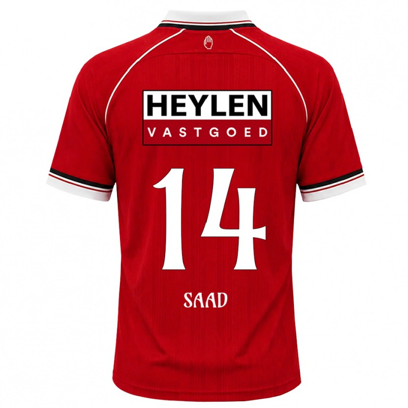 Danxen Herren Jabir Saad #14 Rot Weiß Schwarz Heimtrikot Trikot 2026/27 T-Shirt Schweiz
