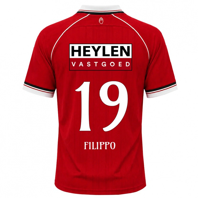 Danxen Herren Niels Filippo #19 Rot Weiß Schwarz Heimtrikot Trikot 2026/27 T-Shirt Schweiz