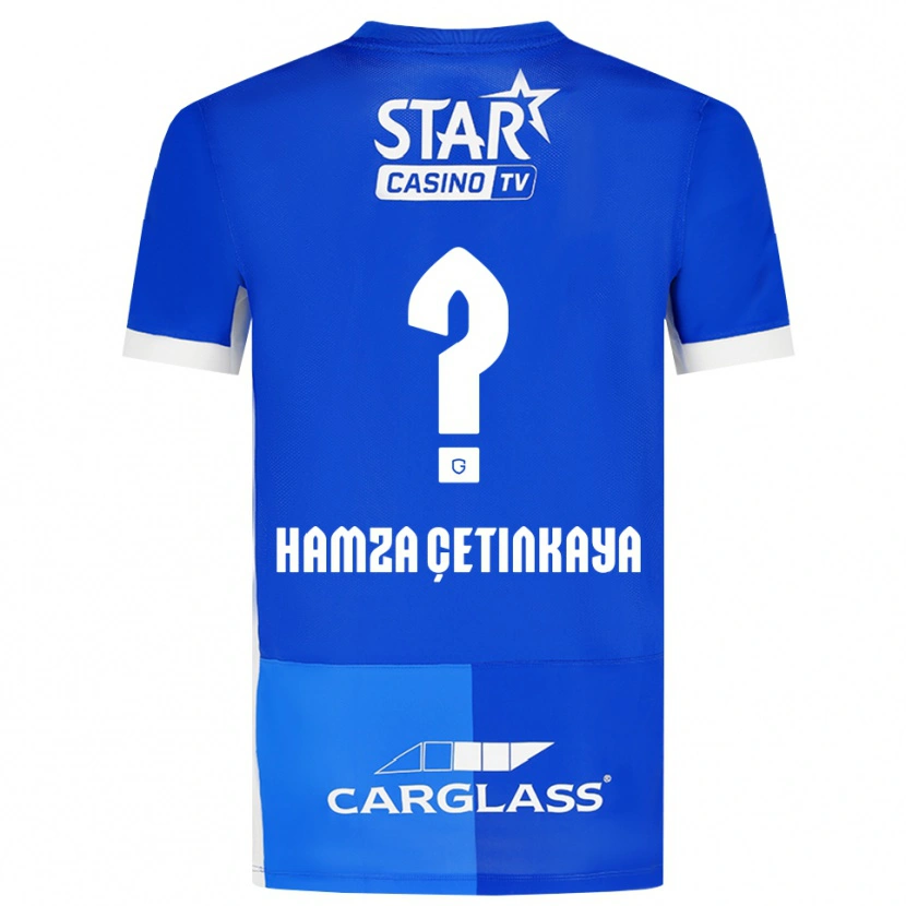 Danxen Herren Ayaz Hamza Çetinkaya #0 Mittelblau Königlichblau Weiß Heimtrikot Trikot 2026/27 T-Shirt Schweiz