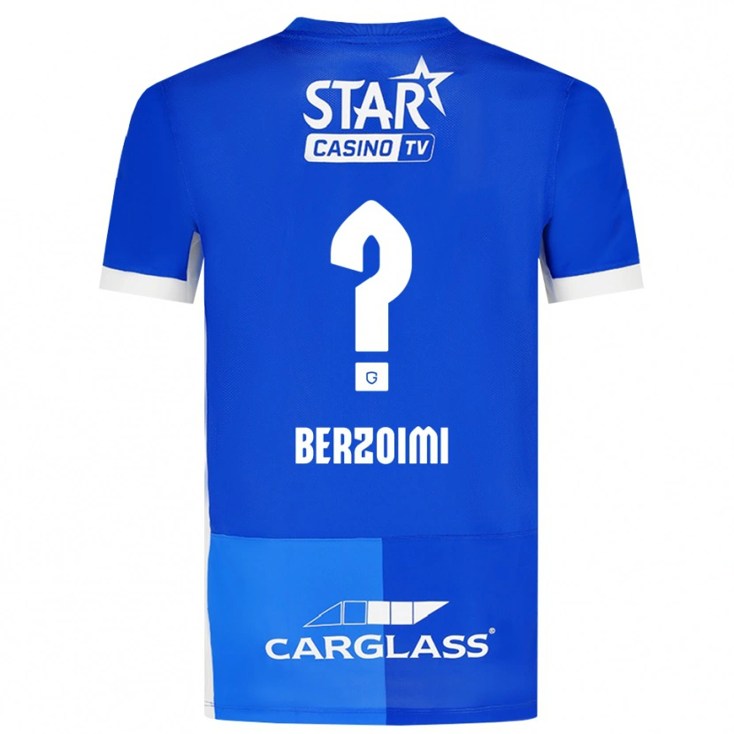 Danxen Herren Mohamed Berzoimi #0 Mittelblau Königlichblau Weiß Heimtrikot Trikot 2026/27 T-Shirt Schweiz