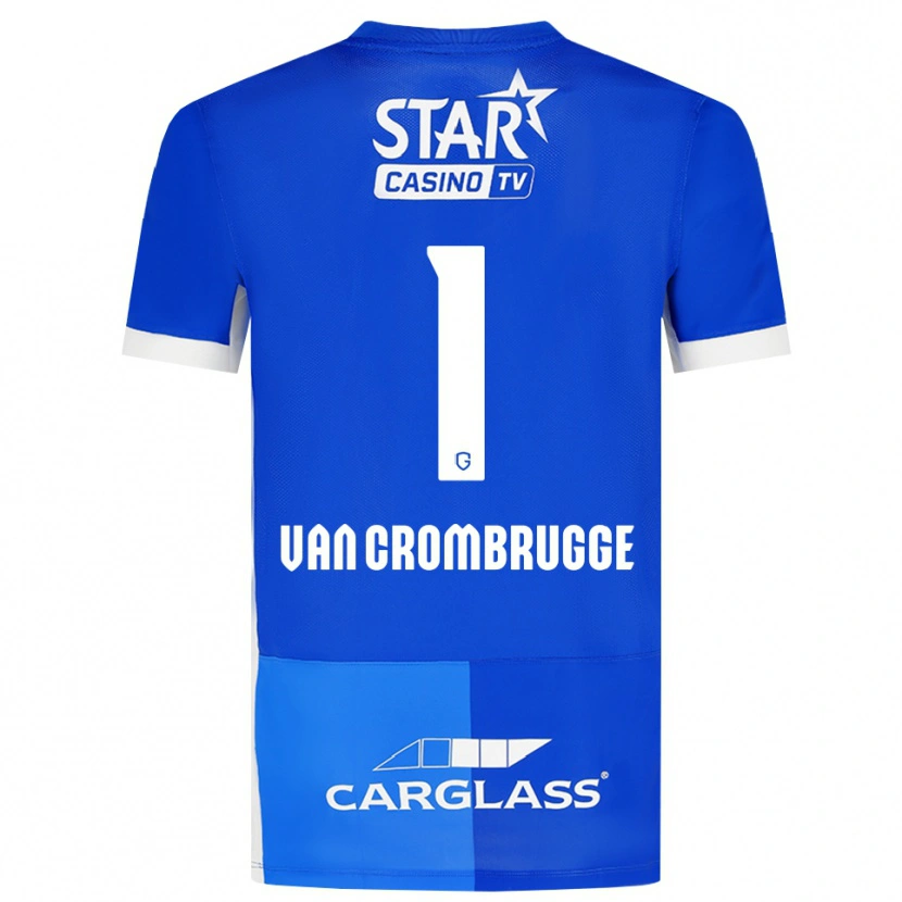 Danxen Herren Hendrik Van Crombrugge #1 Mittelblau Königlichblau Weiß Heimtrikot Trikot 2026/27 T-Shirt Schweiz