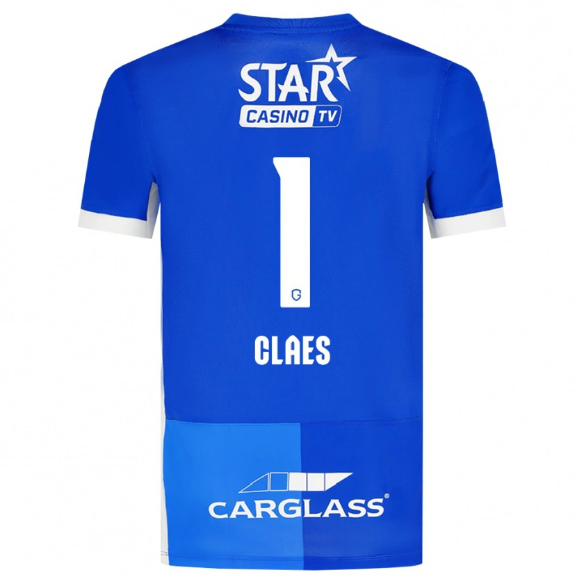 Danxen Herren Mirthe Claes #1 Mittelblau Königlichblau Weiß Heimtrikot Trikot 2026/27 T-Shirt Schweiz