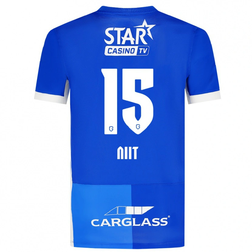 Danxen Herren Eva-Maria Niit #15 Mittelblau Königlichblau Weiß Heimtrikot Trikot 2026/27 T-Shirt Schweiz