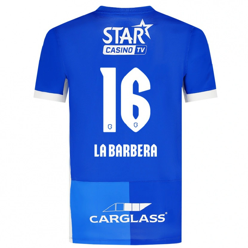 Danxen Herren Yonni La Barbera #16 Mittelblau Königlichblau Weiß Heimtrikot Trikot 2026/27 T-Shirt Schweiz