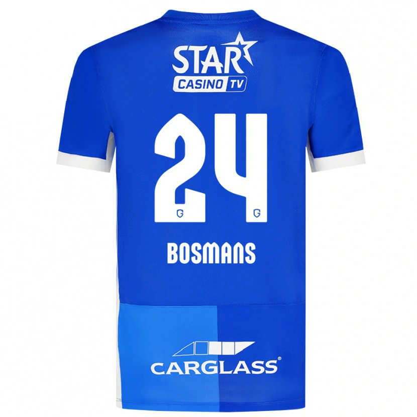 Danxen Herren Pia Bosmans #24 Mittelblau Königlichblau Weiß Heimtrikot Trikot 2026/27 T-Shirt Schweiz
