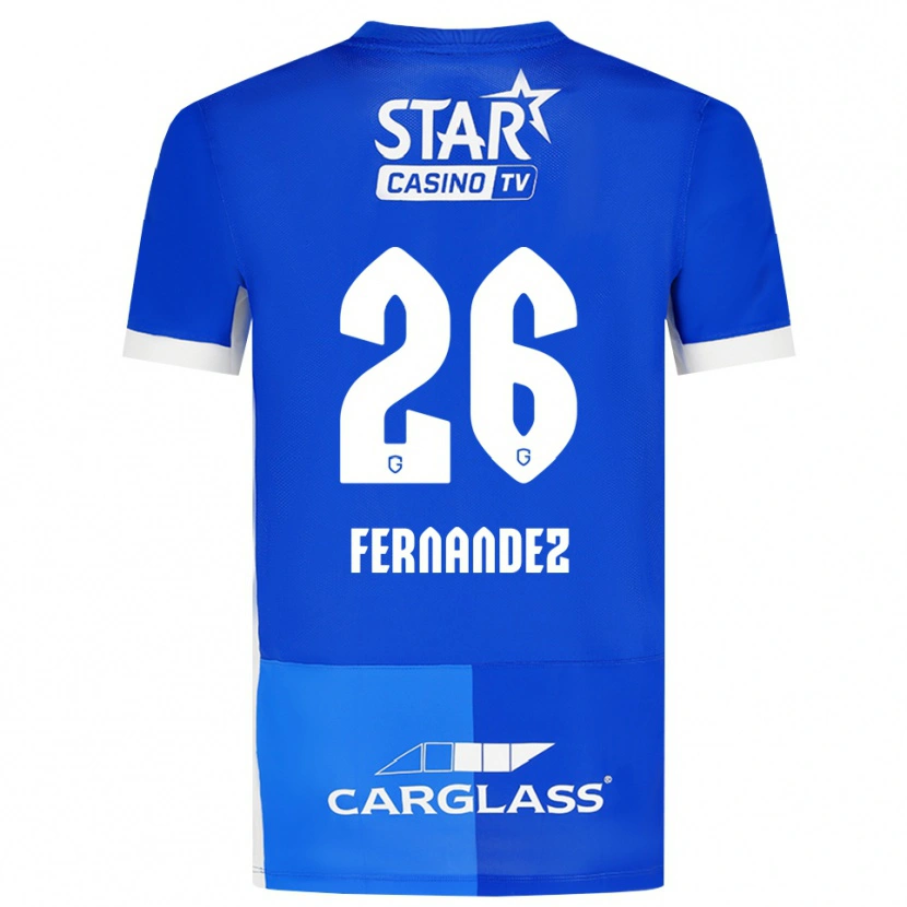 Danxen Herren Elias Gonzalez Fernandez #26 Mittelblau Königlichblau Weiß Heimtrikot Trikot 2026/27 T-Shirt Schweiz