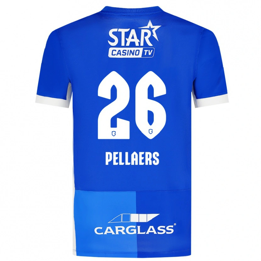 Danxen Herren Amanuel Pellaers #26 Mittelblau Königlichblau Weiß Heimtrikot Trikot 2026/27 T-Shirt Schweiz