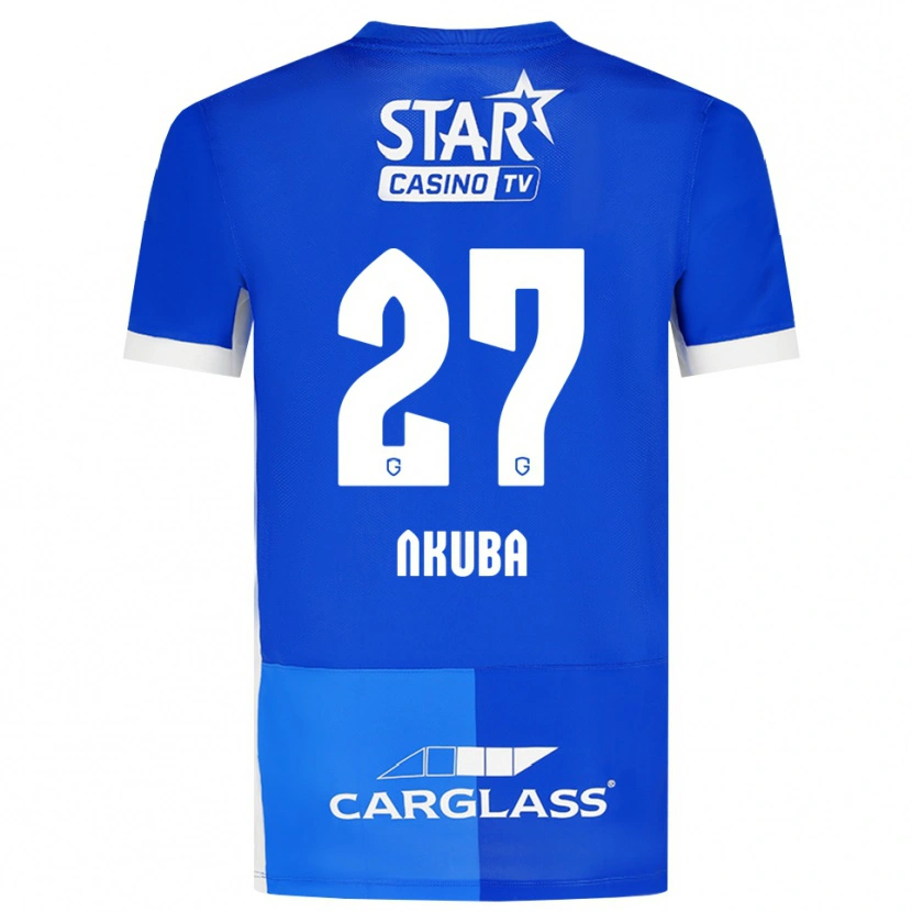 Danxen Herren Ken Nkuba #27 Mittelblau Königlichblau Weiß Heimtrikot Trikot 2026/27 T-Shirt Schweiz