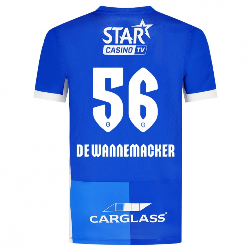 Danxen Herren August De Wannemacker #56 Mittelblau Königlichblau Weiß Heimtrikot Trikot 2026/27 T-Shirt Schweiz