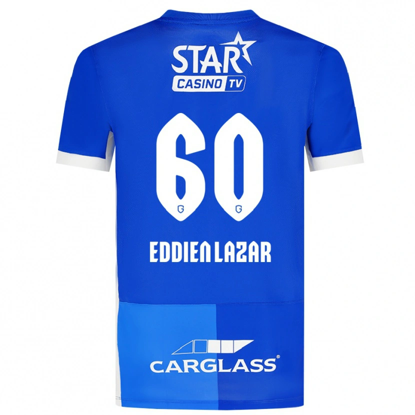 Danxen Herren Saif Eddien Lazar #60 Mittelblau Königlichblau Weiß Heimtrikot Trikot 2026/27 T-Shirt Schweiz