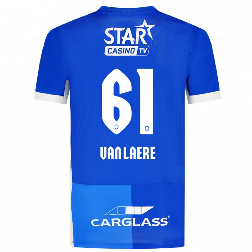 Danxen Herren Daan Van Laere #61 Mittelblau Königlichblau Weiß Heimtrikot Trikot 2026/27 T-Shirt Schweiz