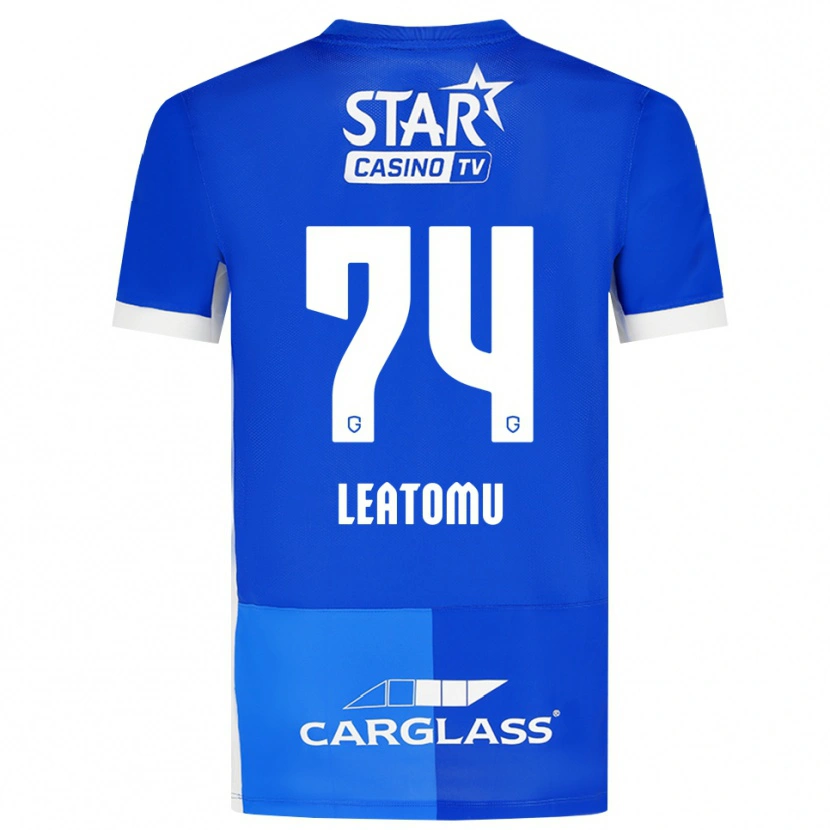 Danxen Herren Noa Leatomu #74 Mittelblau Königlichblau Weiß Heimtrikot Trikot 2026/27 T-Shirt Schweiz