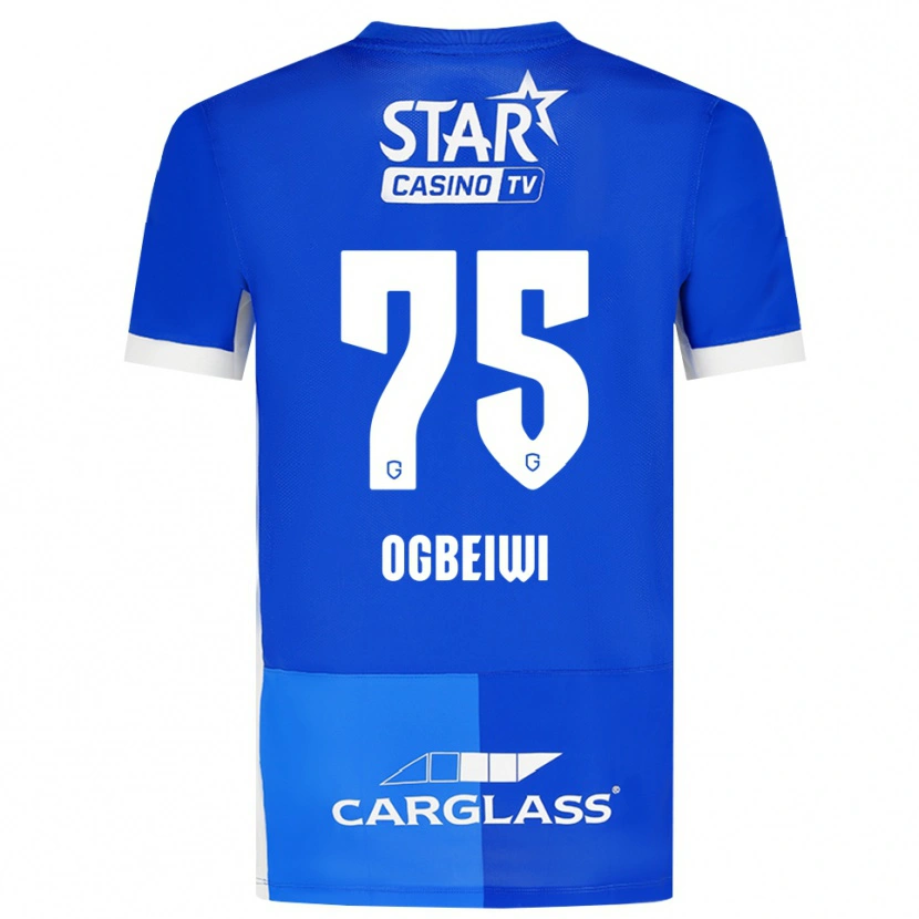 Danxen Herren Precious Ogbeiwi #75 Mittelblau Königlichblau Weiß Heimtrikot Trikot 2026/27 T-Shirt Schweiz