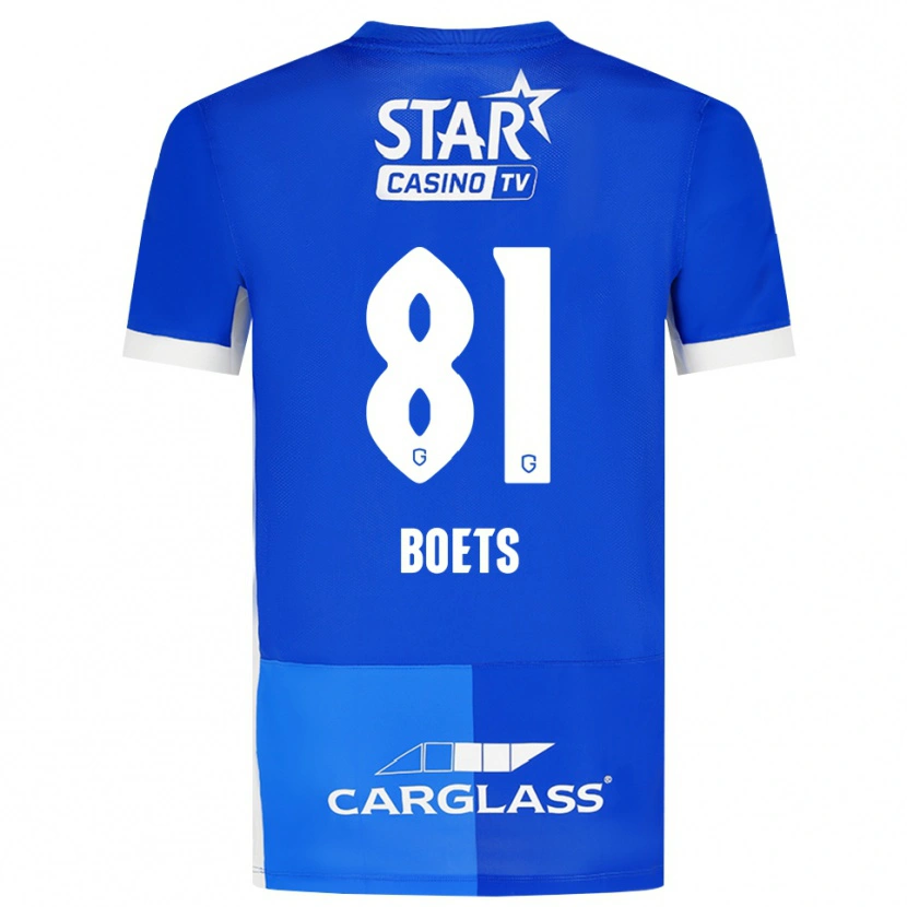 Danxen Herren Keo Boets #81 Mittelblau Königlichblau Weiß Heimtrikot Trikot 2026/27 T-Shirt Schweiz