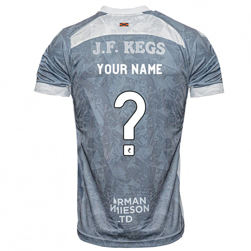Danxen Herren Ihren Namen #0 Hellgrau Auswärtstrikot Trikot 2026/27 T-Shirt Schweiz