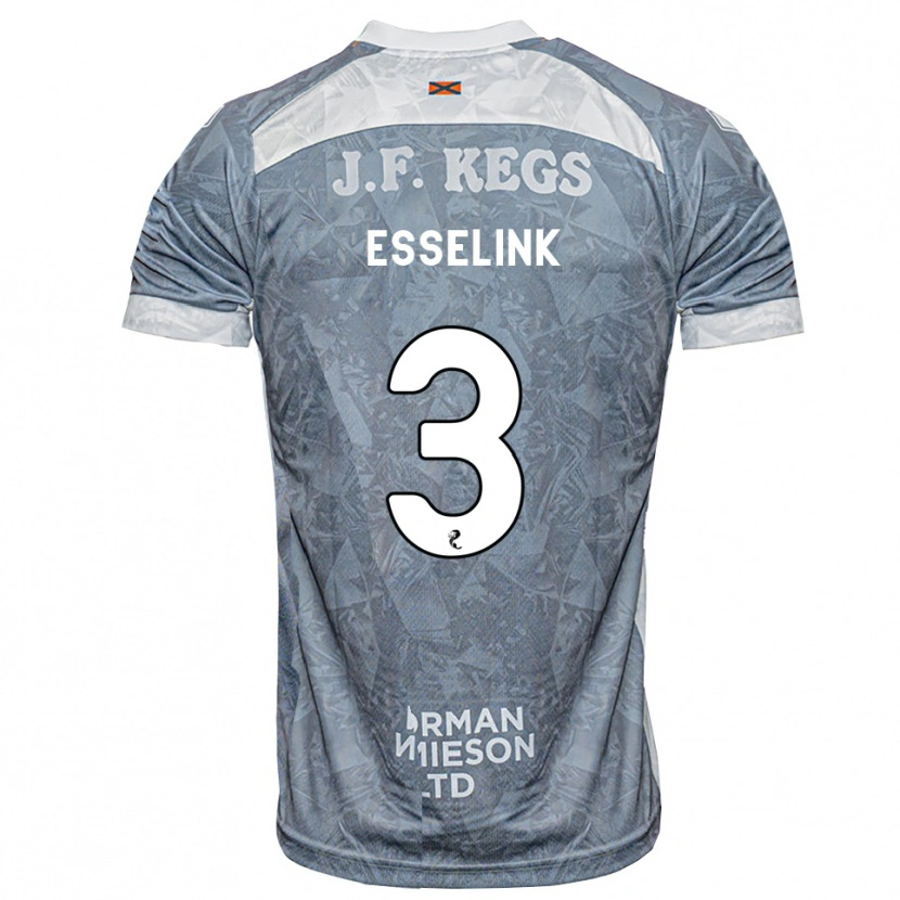 Danxen Herren Bert Esselink #3 Hellgrau Auswärtstrikot Trikot 2026/27 T-Shirt Schweiz
