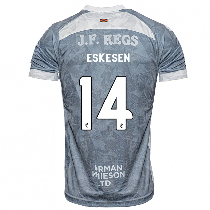 Danxen Herren Julius Eskesen #14 Hellgrau Auswärtstrikot Trikot 2026/27 T-Shirt Schweiz