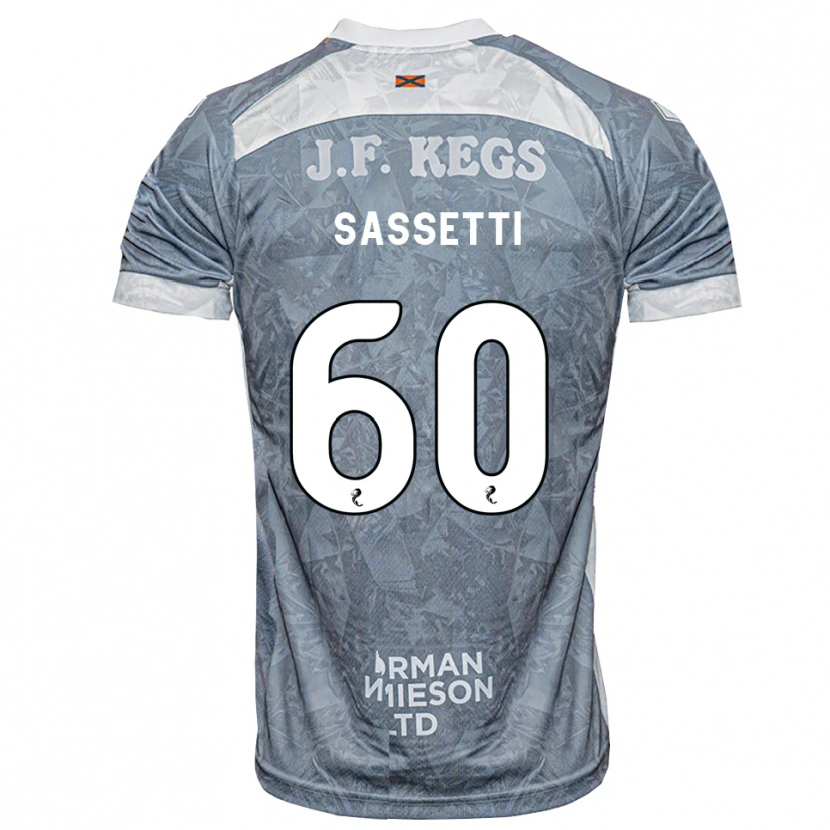 Danxen Herren Lorenzo Sassetti #60 Hellgrau Auswärtstrikot Trikot 2026/27 T-Shirt Schweiz