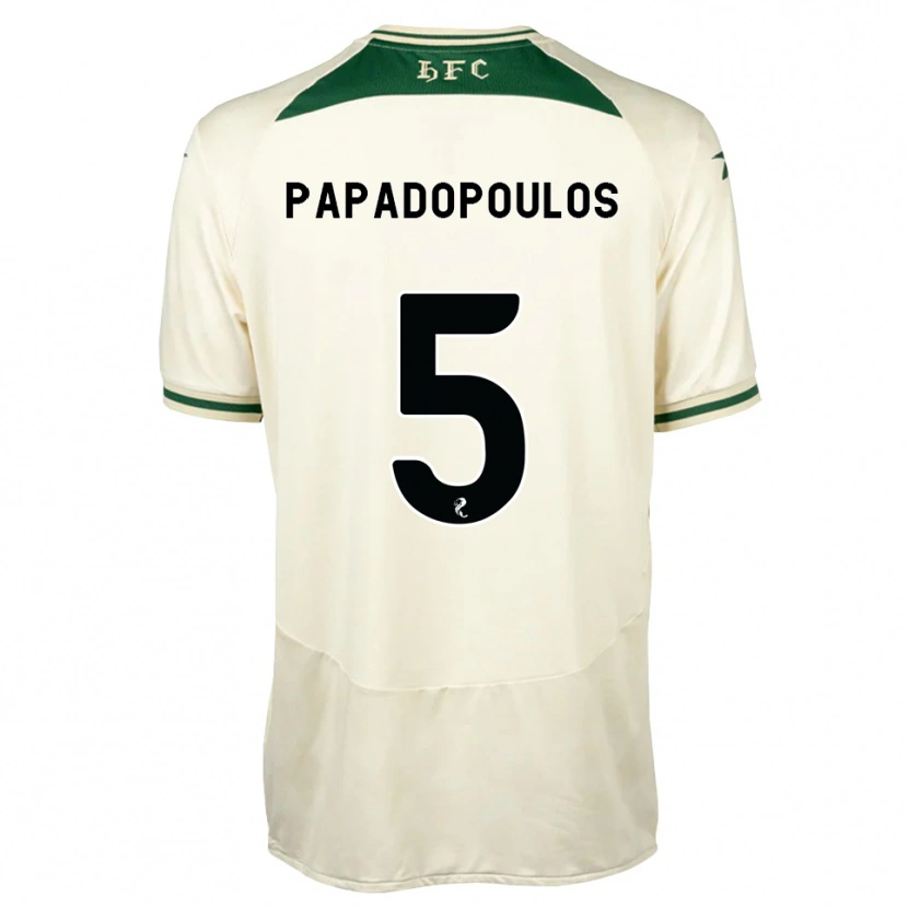 Danxen Herren Stacey Papadopoulos #5 Weiß Waldgrün Auswärtstrikot Trikot 2026/27 T-Shirt Schweiz