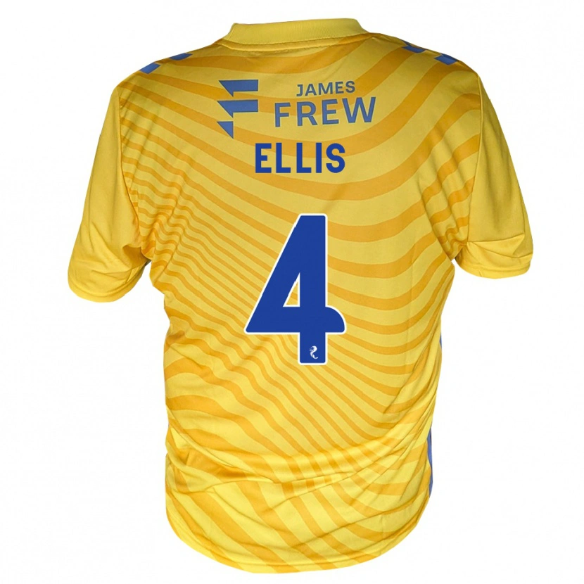 Danxen Herren Ruari Ellis #4 Königsblau Gelb Auswärtstrikot Trikot 2026/27 T-Shirt Schweiz