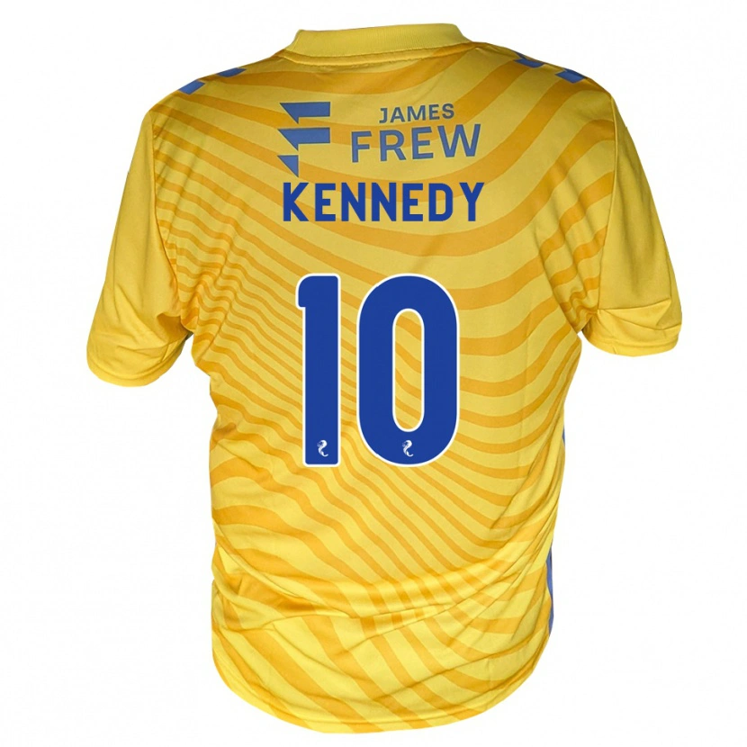 Danxen Herren Matty Kennedy #10 Königsblau Gelb Auswärtstrikot Trikot 2026/27 T-Shirt Schweiz