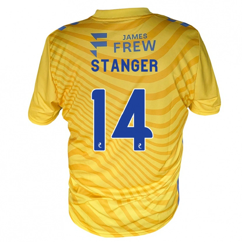 Danxen Herren George Stanger #14 Königsblau Gelb Auswärtstrikot Trikot 2026/27 T-Shirt Schweiz