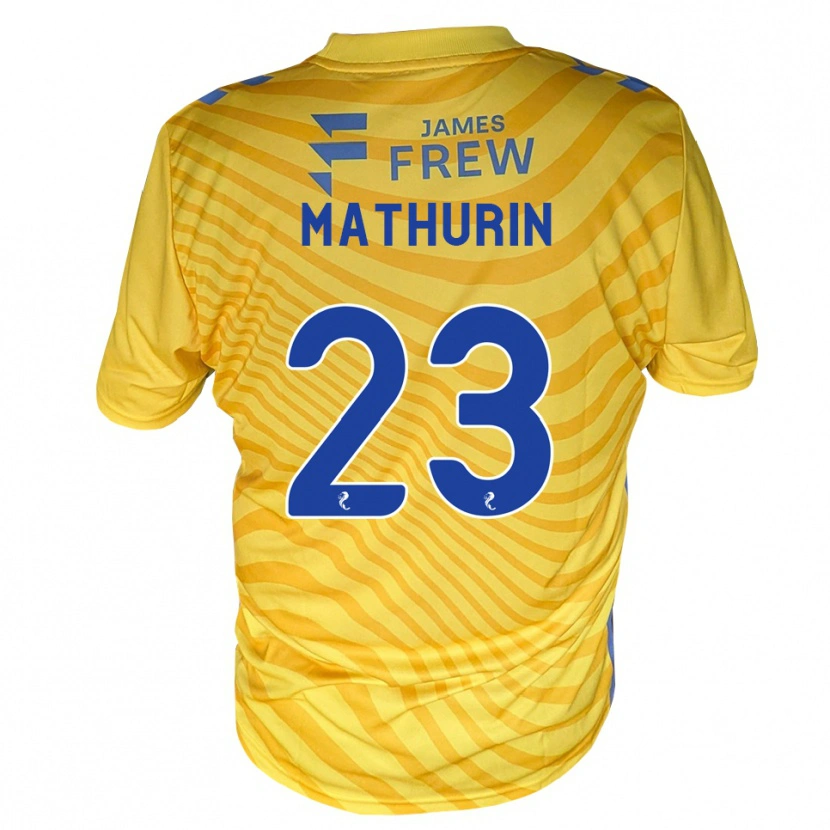 Danxen Herren Roshaun Mathurin #23 Königsblau Gelb Auswärtstrikot Trikot 2026/27 T-Shirt Schweiz