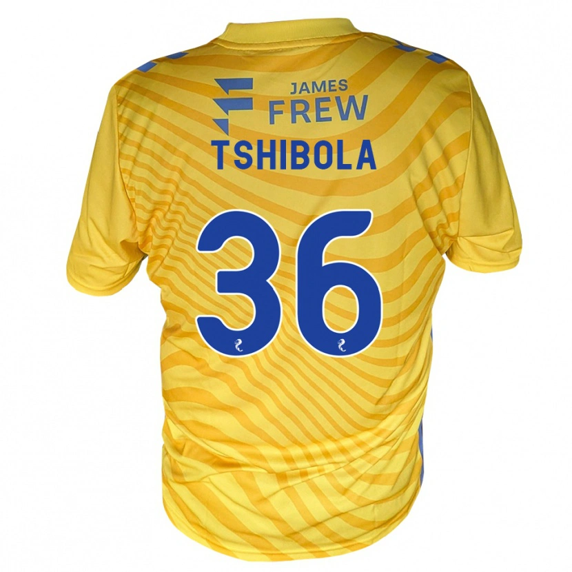 Danxen Herren Aaron Tshibola #36 Königsblau Gelb Auswärtstrikot Trikot 2026/27 T-Shirt Schweiz