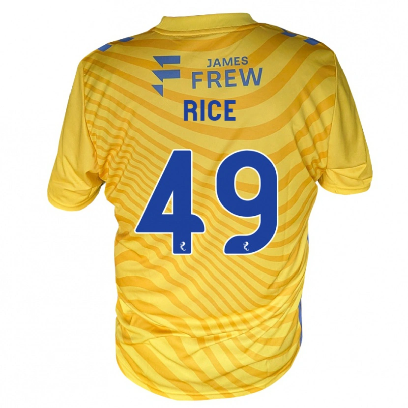 Danxen Herren Bailey Rice #49 Königsblau Gelb Auswärtstrikot Trikot 2026/27 T-Shirt Schweiz