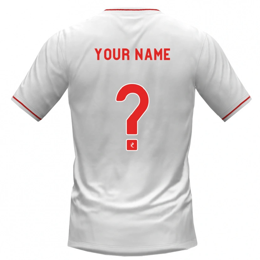 Danxen Herren Ihren Namen #0 Weiß Rot Auswärtstrikot Trikot 2026/27 T-Shirt Schweiz