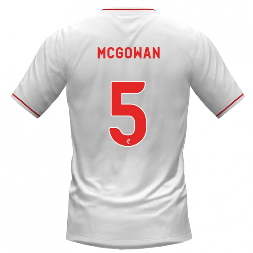 Danxen Herren Ryan Mcgowan #5 Weiß Rot Auswärtstrikot Trikot 2026/27 T-Shirt Schweiz