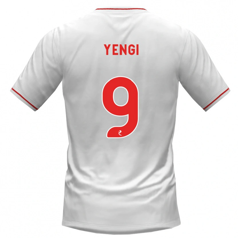 Danxen Herren Tete Yengi #9 Weiß Rot Auswärtstrikot Trikot 2026/27 T-Shirt Schweiz