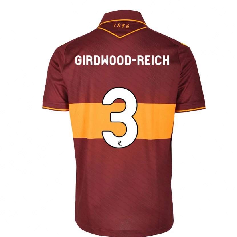 Danxen Herren Jake Girdwood-Reich #3 Orange Maroon Auswärtstrikot Trikot 2026/27 T-Shirt Schweiz