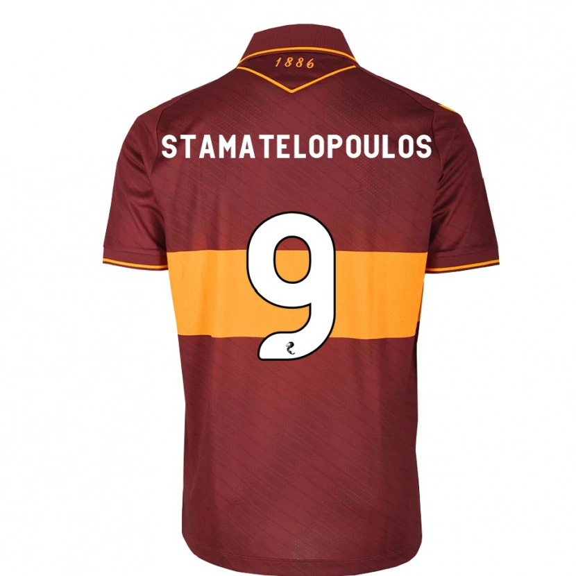 Danxen Herren Apostolos Stamatelopoulos #9 Orange Maroon Auswärtstrikot Trikot 2026/27 T-Shirt Schweiz