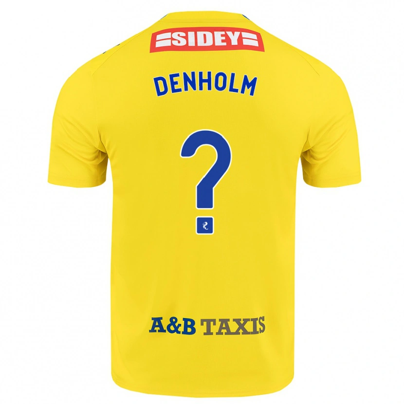 Danxen Herren Ben Denholm #0 Gelb Blau Schwarz Auswärtstrikot Trikot 2026/27 T-Shirt Schweiz