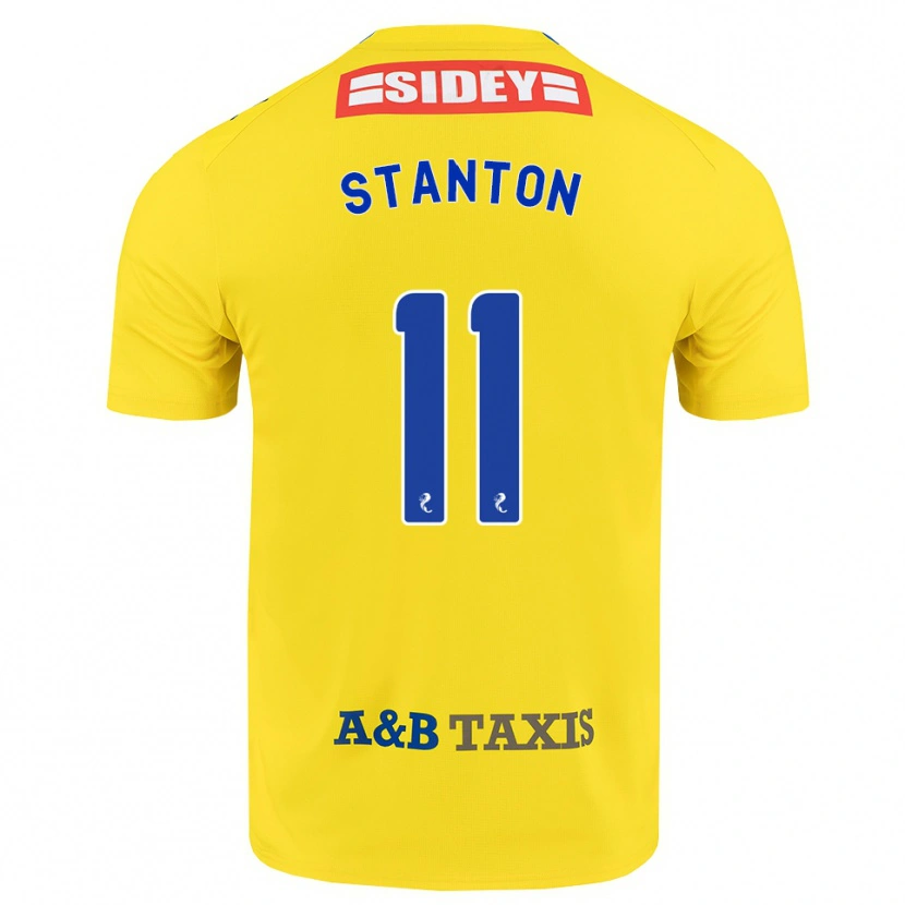 Danxen Herren Sam Stanton #11 Gelb Blau Schwarz Auswärtstrikot Trikot 2026/27 T-Shirt Schweiz