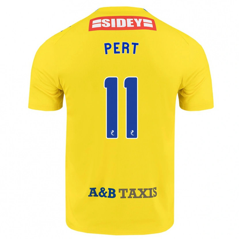 Danxen Herren Bailey Pert #11 Gelb Blau Schwarz Auswärtstrikot Trikot 2026/27 T-Shirt Schweiz