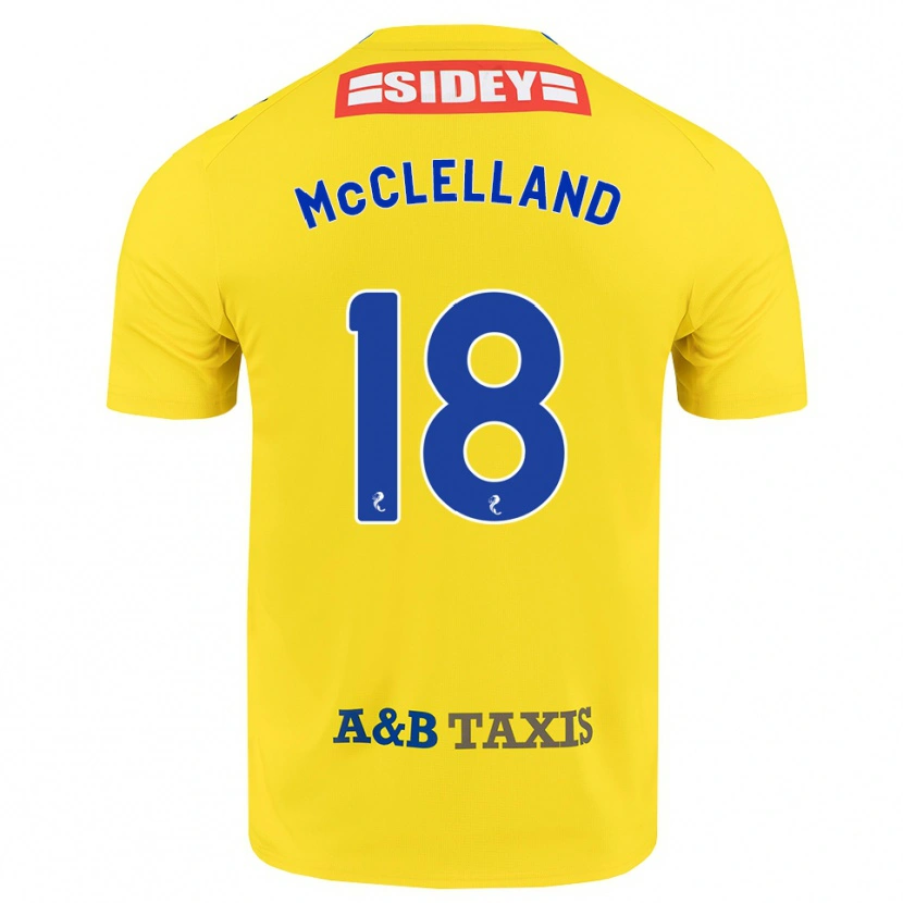 Danxen Herren Sam Mcclelland #18 Gelb Blau Schwarz Auswärtstrikot Trikot 2026/27 T-Shirt Schweiz