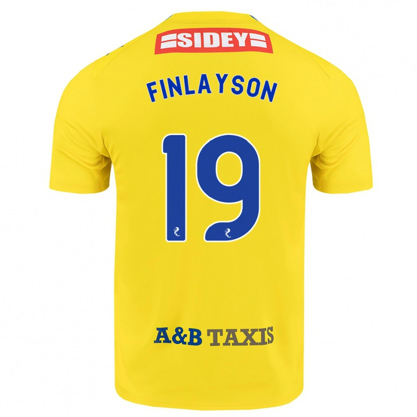 Danxen Herren Danny Finlayson #19 Gelb Blau Schwarz Auswärtstrikot Trikot 2026/27 T-Shirt Schweiz
