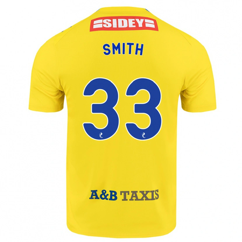 Danxen Herren Liam Smith #33 Gelb Blau Schwarz Auswärtstrikot Trikot 2026/27 T-Shirt Schweiz
