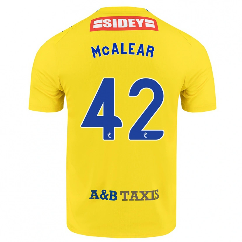 Danxen Herren Reece Mcalear #42 Gelb Blau Schwarz Auswärtstrikot Trikot 2026/27 T-Shirt Schweiz