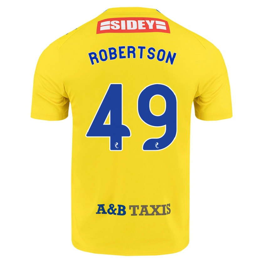 Danxen Herren Jack Robertson #49 Gelb Blau Schwarz Auswärtstrikot Trikot 2026/27 T-Shirt Schweiz