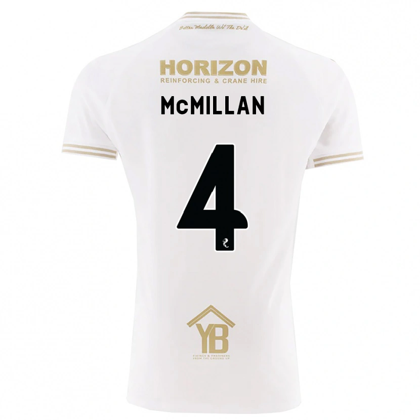 Danxen Herren Jack Mcmillan #4 Weizen Weiß Auswärtstrikot Trikot 2026/27 T-Shirt Schweiz