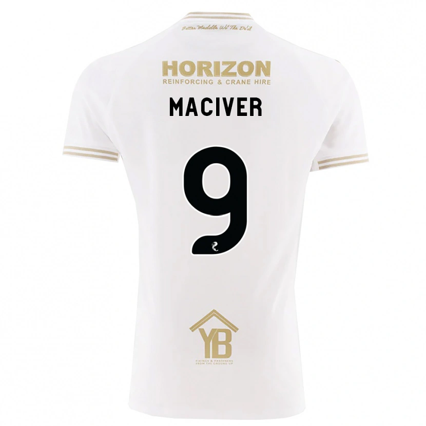 Danxen Herren Ross Maciver #9 Weizen Weiß Auswärtstrikot Trikot 2026/27 T-Shirt Schweiz