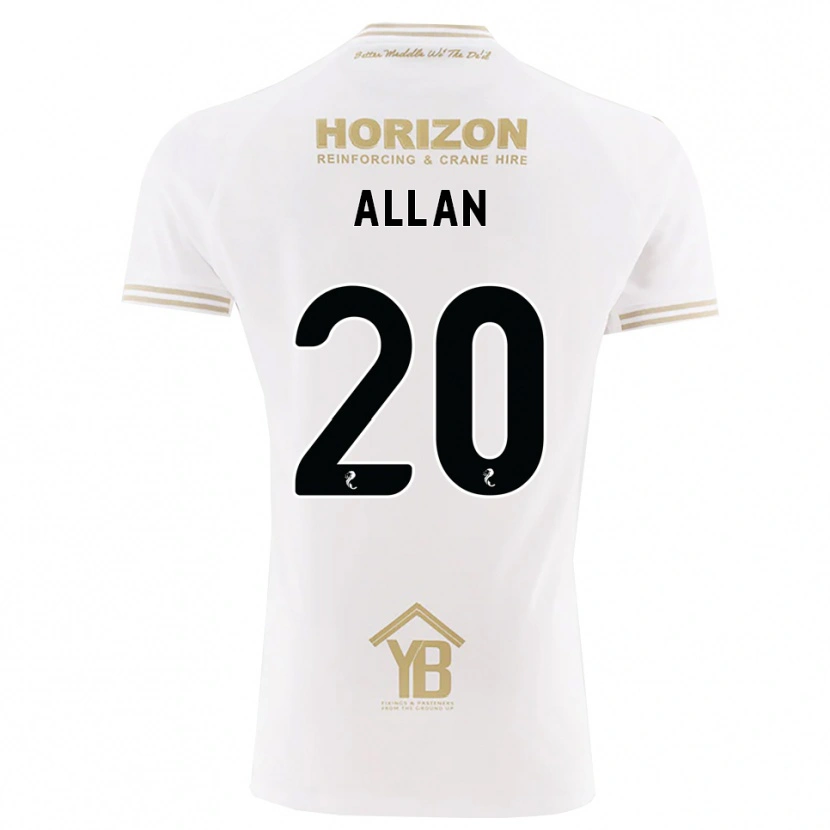 Danxen Herren Connor Allan #20 Weizen Weiß Auswärtstrikot Trikot 2026/27 T-Shirt Schweiz