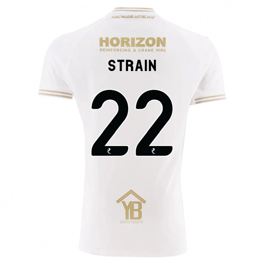 Danxen Herren Ryan Strain #22 Weizen Weiß Auswärtstrikot Trikot 2026/27 T-Shirt Schweiz