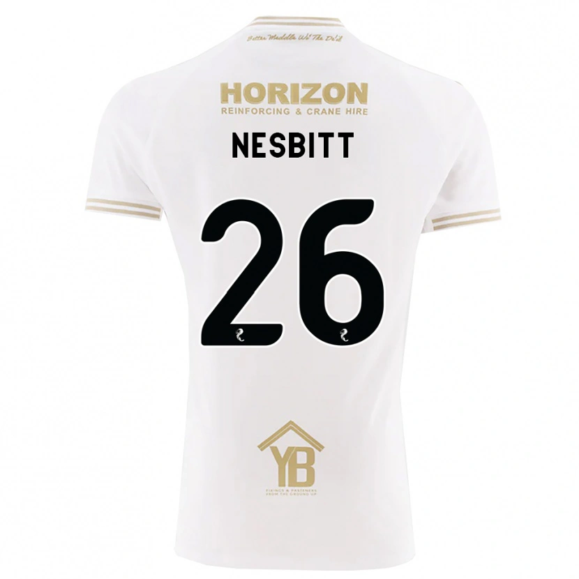 Danxen Herren Aidan Nesbitt #26 Weizen Weiß Auswärtstrikot Trikot 2026/27 T-Shirt Schweiz