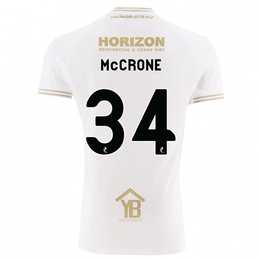 Danxen Herren Caelan Mccrone #34 Weizen Weiß Auswärtstrikot Trikot 2026/27 T-Shirt Schweiz